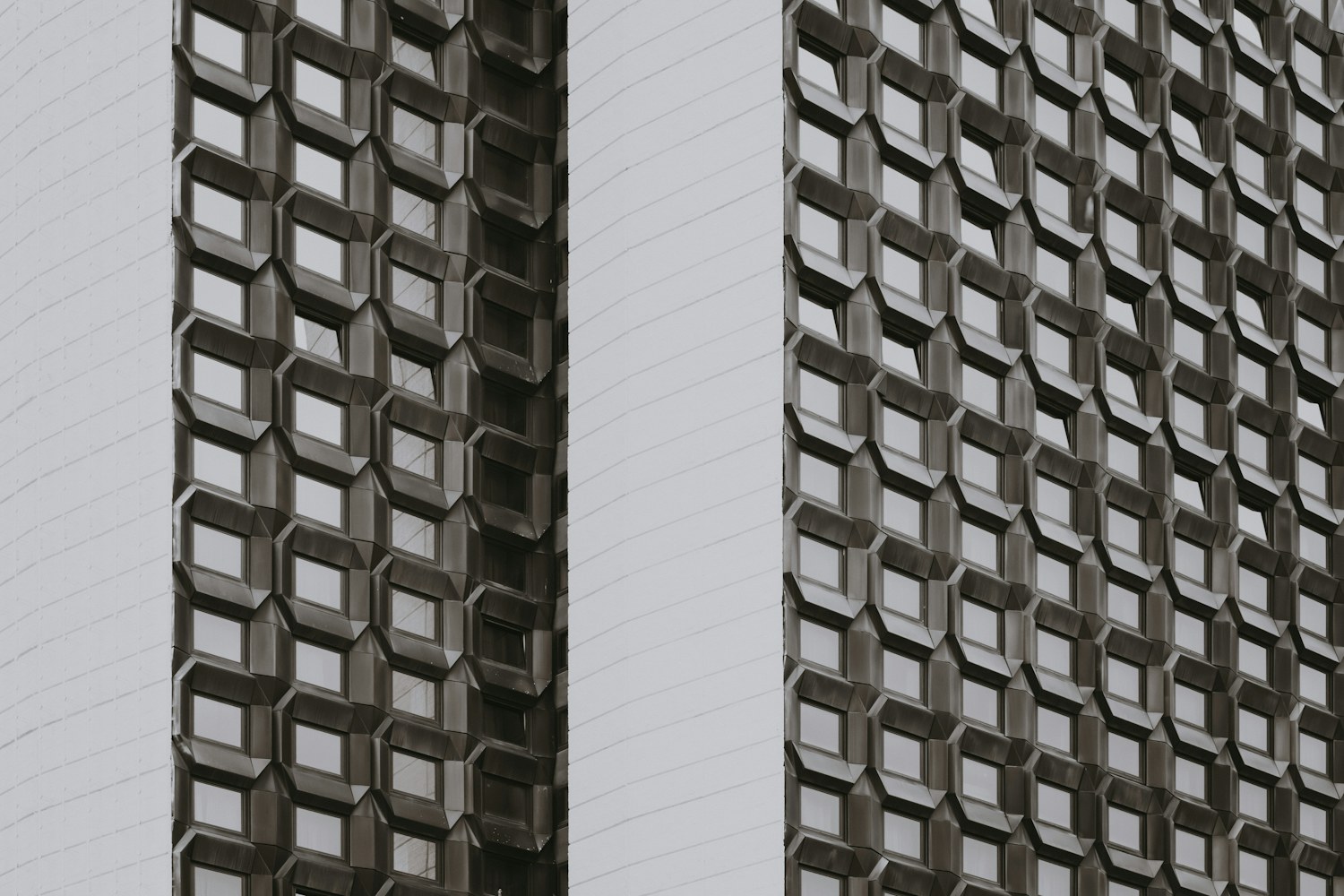 Abstract architectural grid suggesting structure and systems